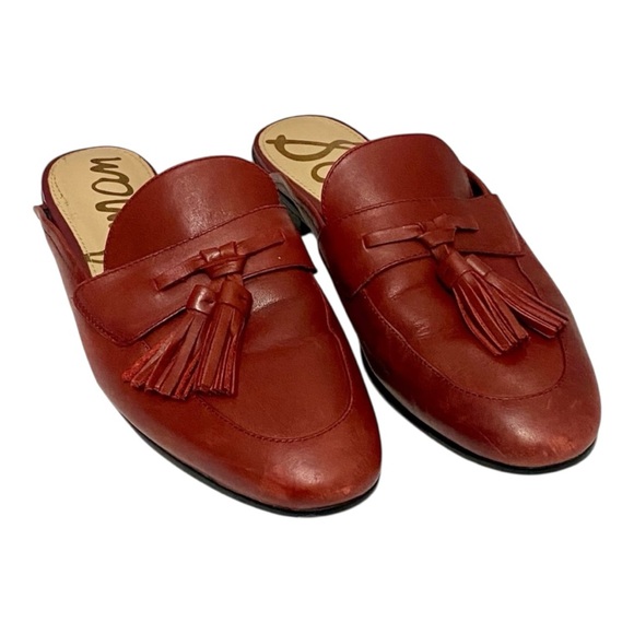 Sam Edelman Red Tassel Loafers - Picture 2 of 9